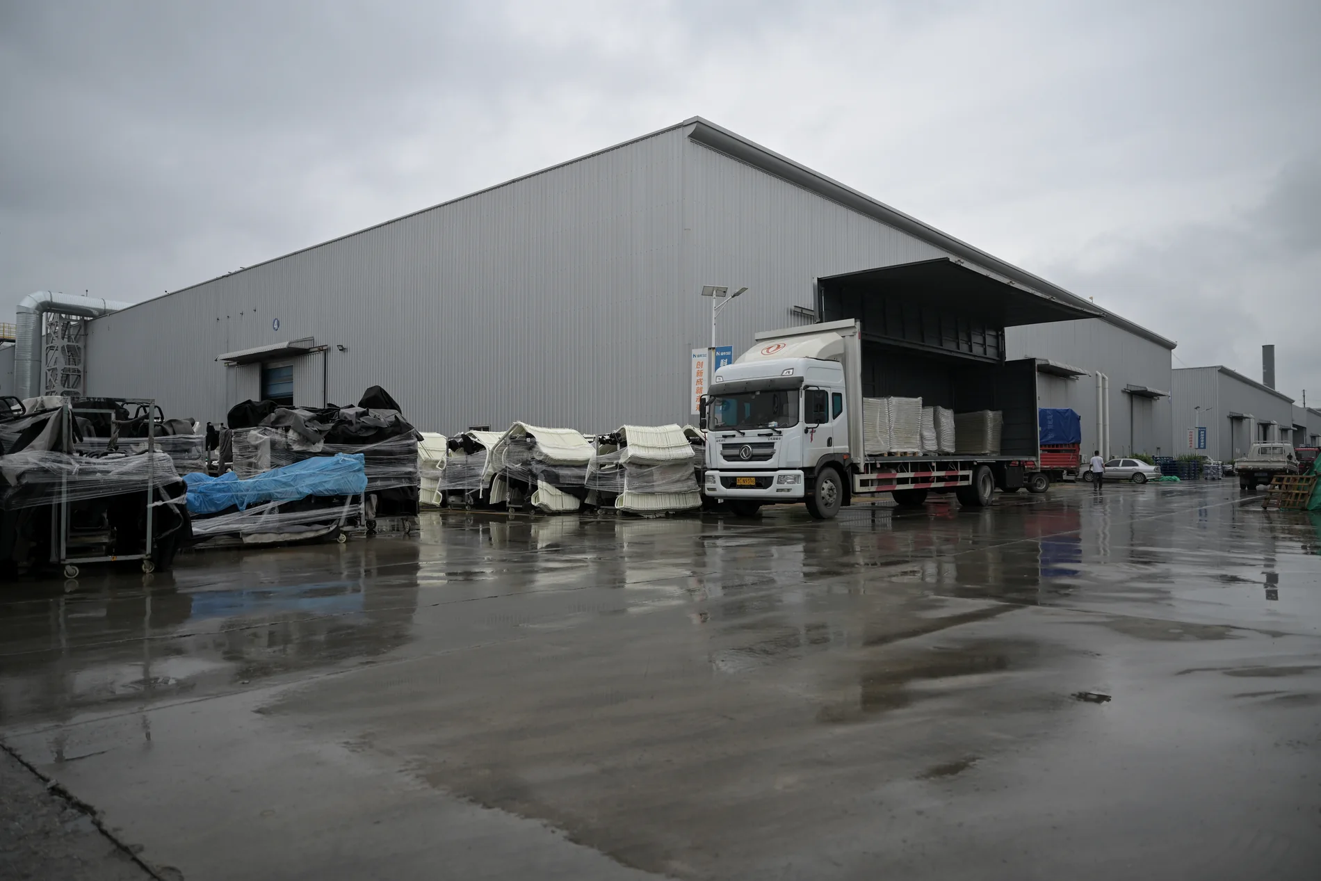 Factory exterior and loading area