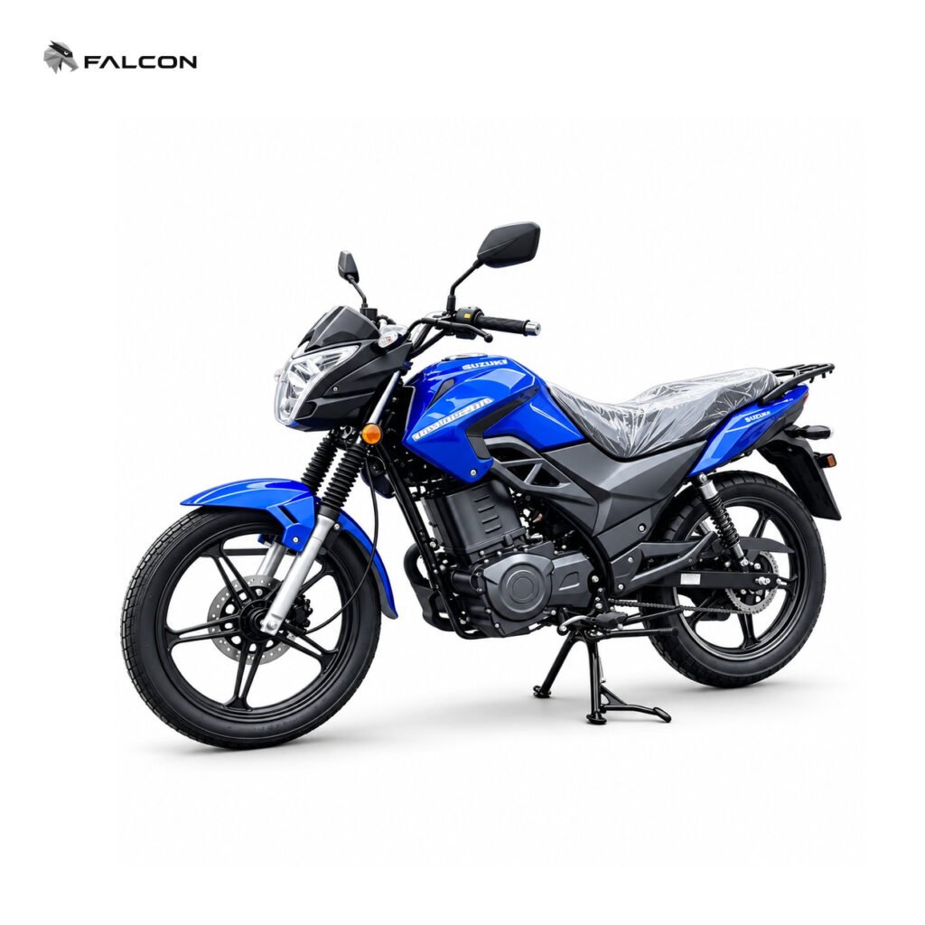 Blue Street Electric Motorcycle with Dual Suspension & Rear Cargo Rack-ZR-CP043