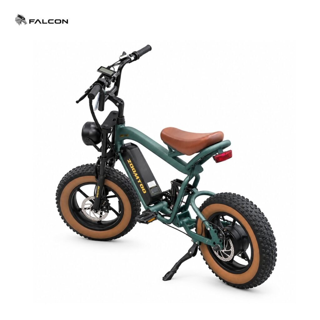 Compact Fat Tire Electric Bike with Full Suspension & Disc Brakes-ZR-CP022