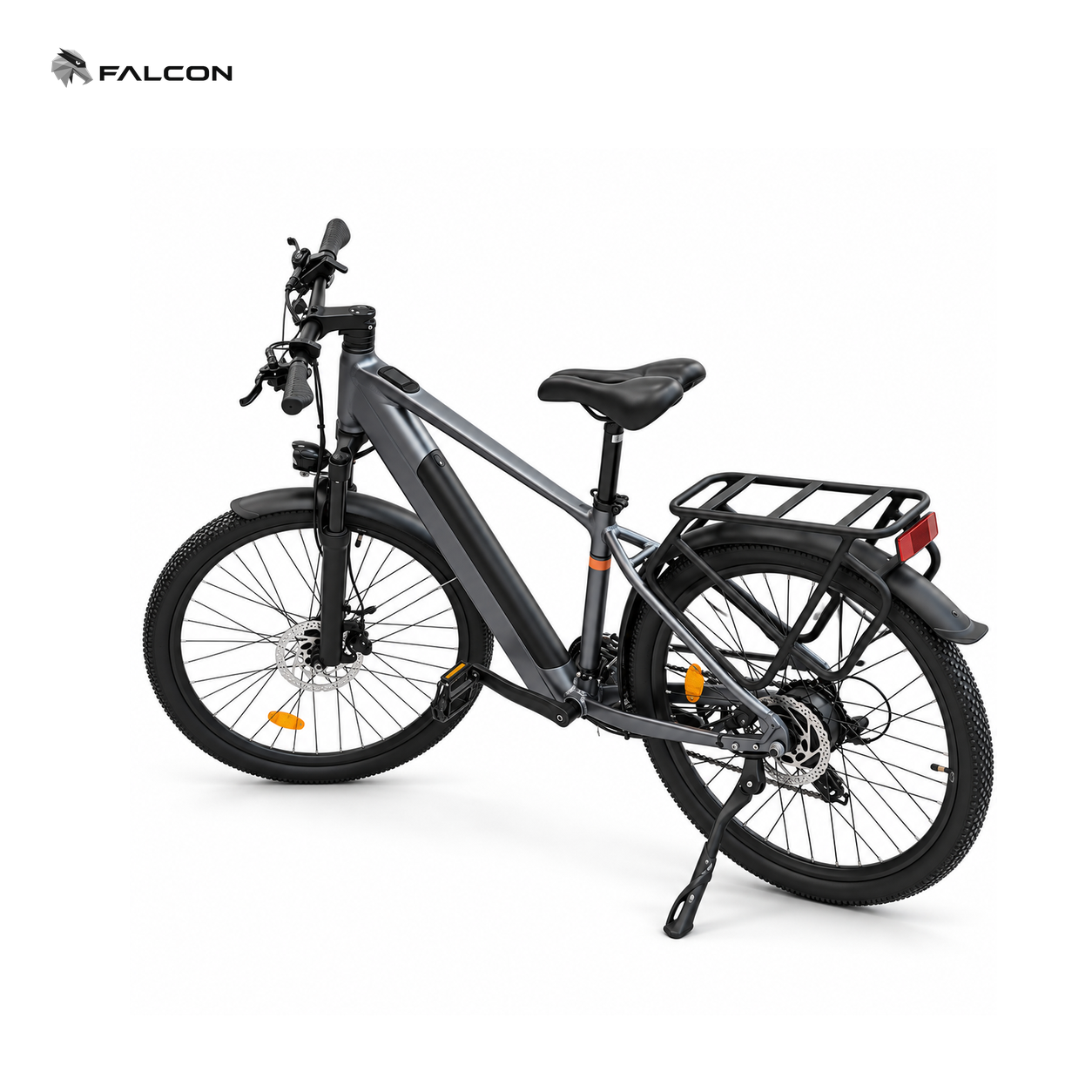 Electric Commuter Bike with Rear Rack & Disc Brakes