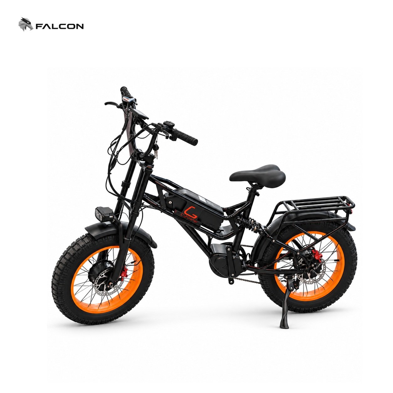Fat Tire Electric Bike with Full Suspension & Rear Rack-ZT-CP016 — view 1