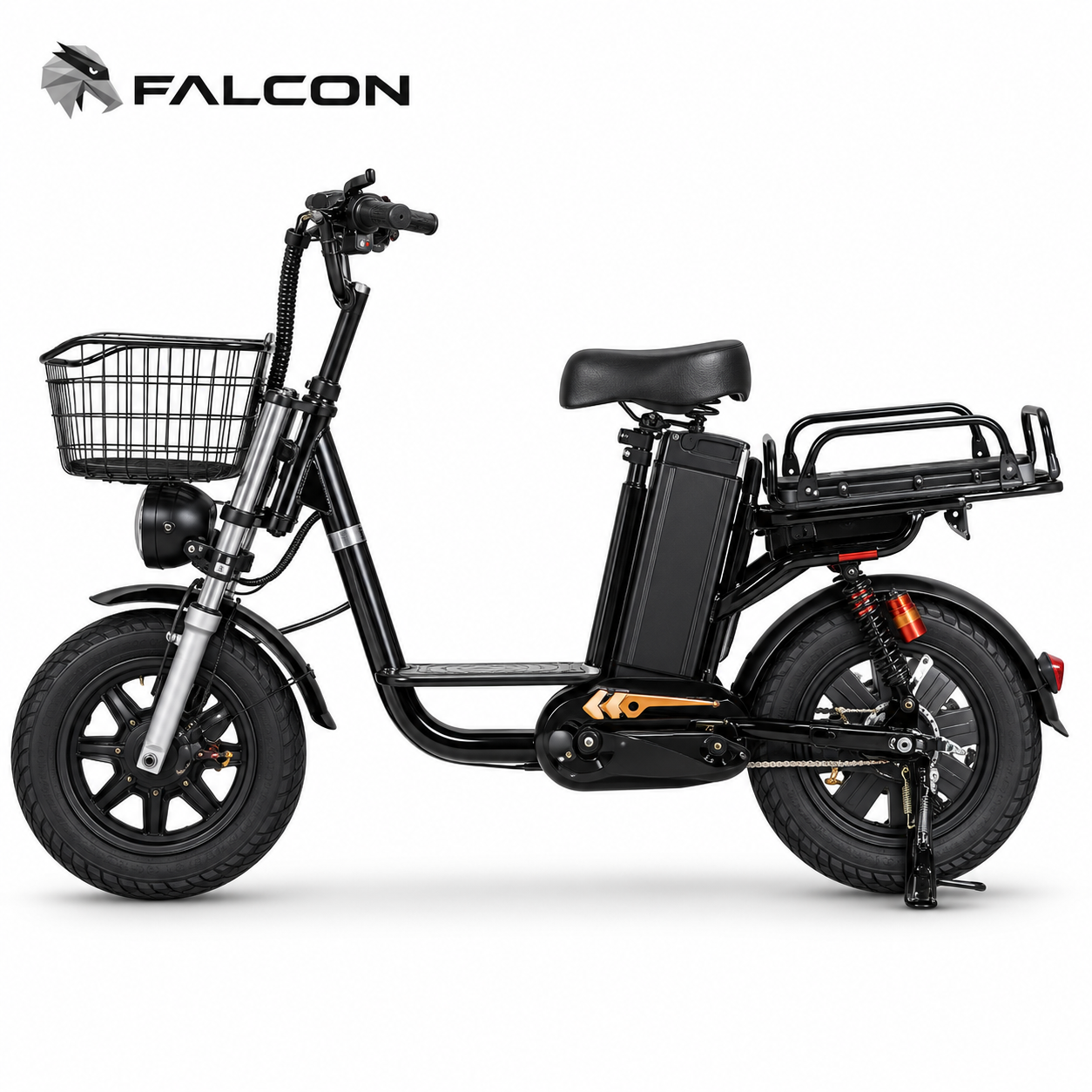 Compact Electric Cargo Bike with Front Basket & Rear Cargo Rack-ZTV3Pro