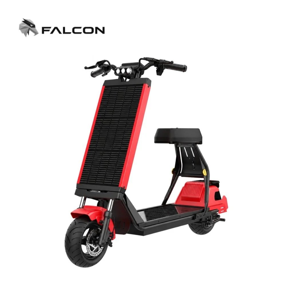 500W Solar Electric Scooter with 48V 12Ah Lithium Battery & 40 km Range-ZR-SS002 — view 1