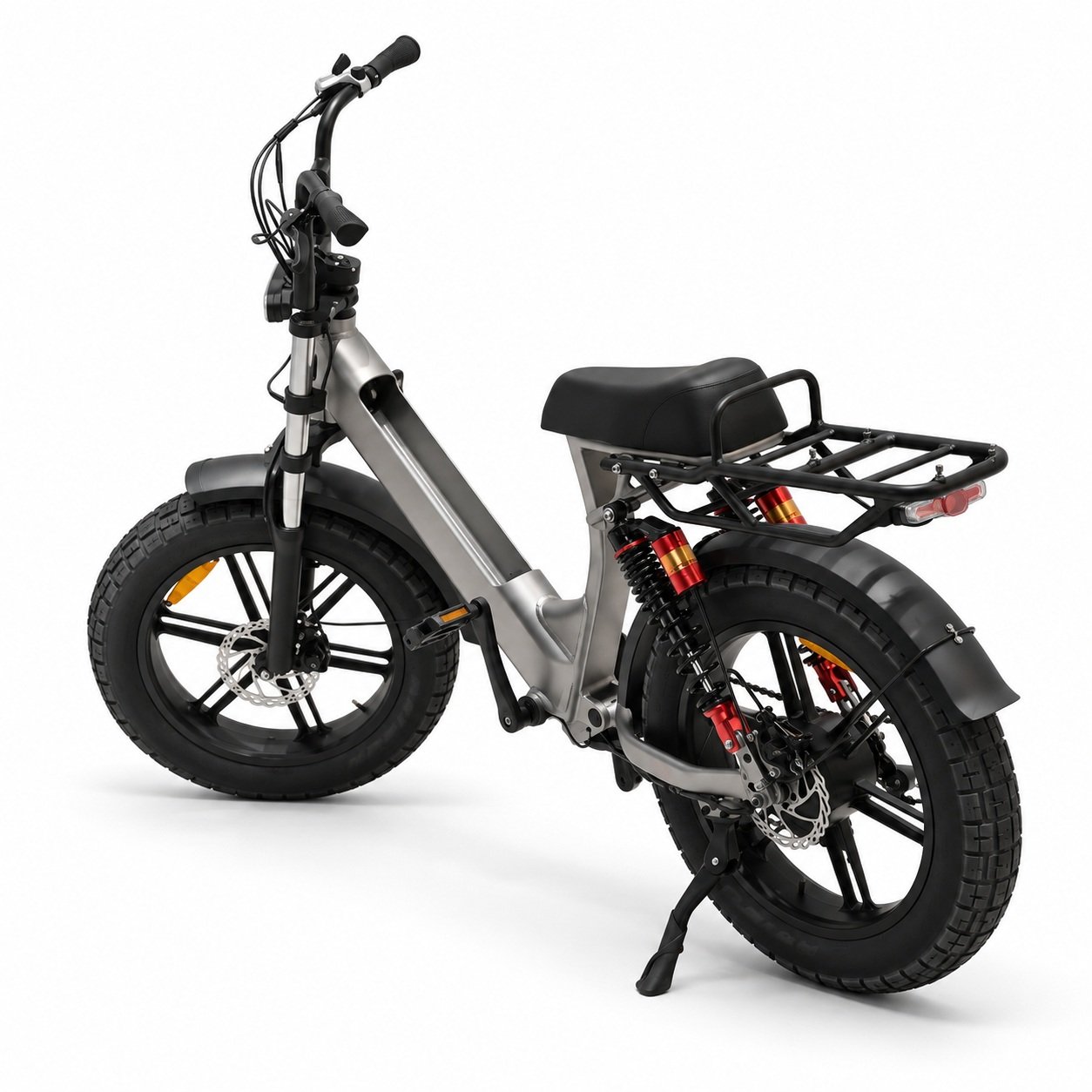 750W Full Suspension Fat Tire Electric Bike with 48V 15Ah Battery & 45 km/h Speed-ZR-CP055 — view 1