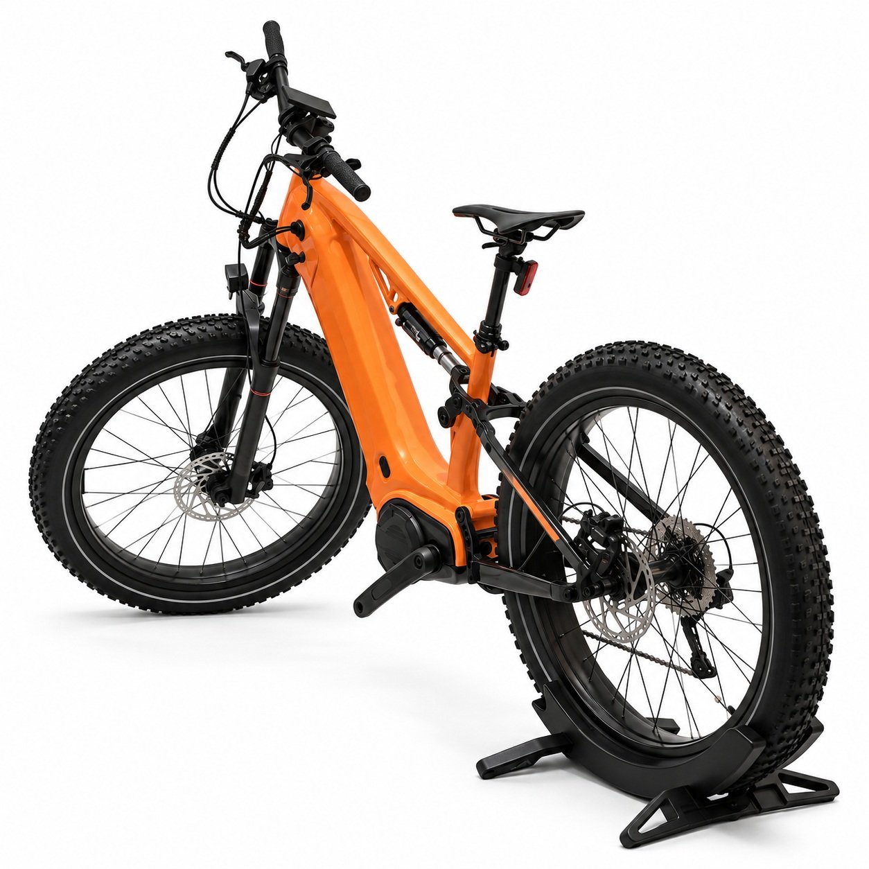 750W Mid-Drive Fat Tire Electric Mountain Bike with 48V 20Ah Battery & Full Suspension-ZR-CP059 — view 1
