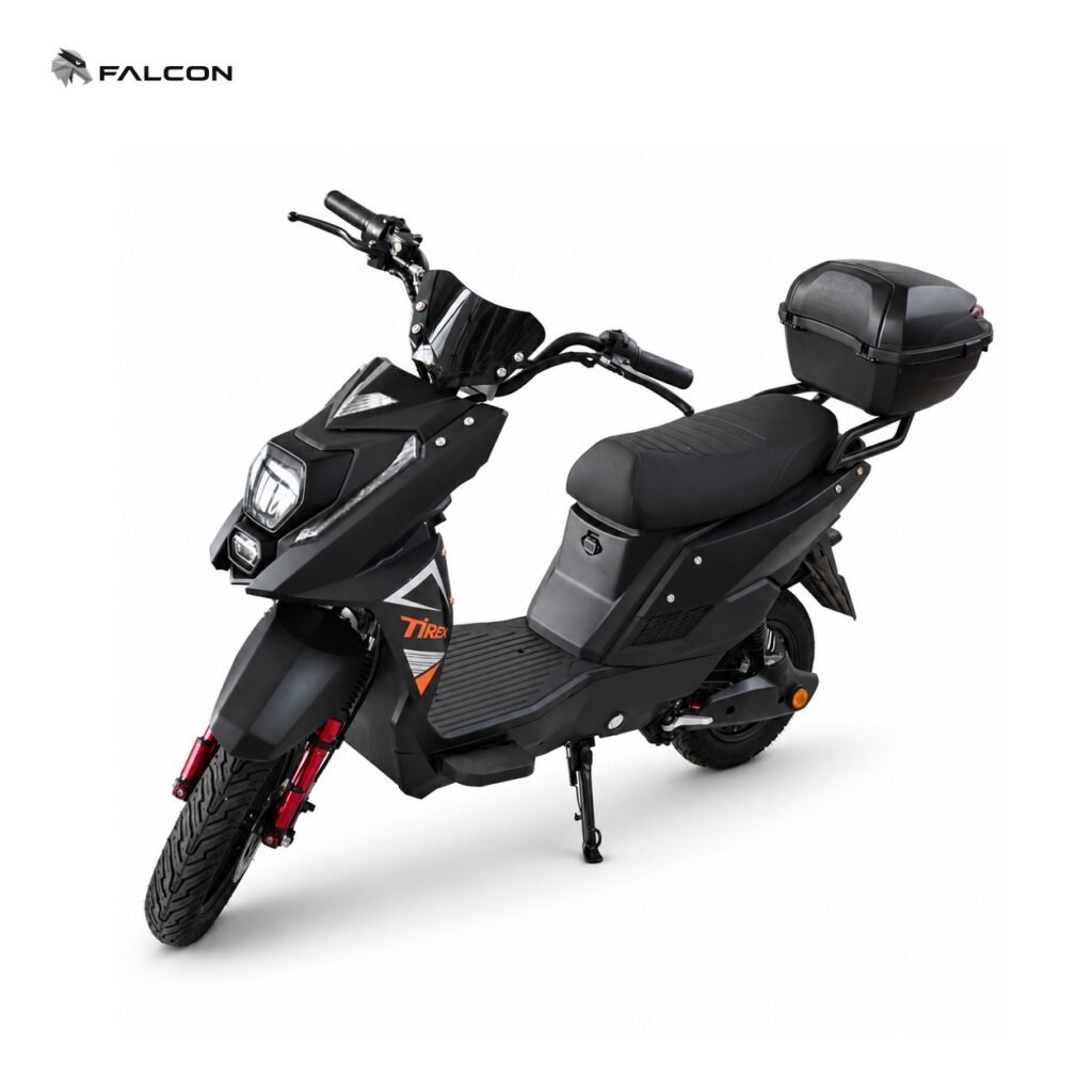Electric Commuter Scooter with Rear Storage Box & Wide Seat-ZR-CP041
