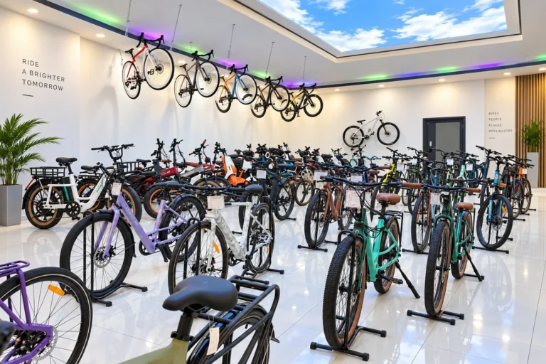 Different bicycle styles displayed for model comparisons.
